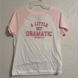 Mean Girls Pink and White Graphic Tee